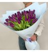 35 Фиолетовых тюльпанов